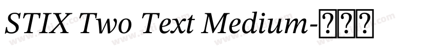 STIX Two Text Medium字体转换